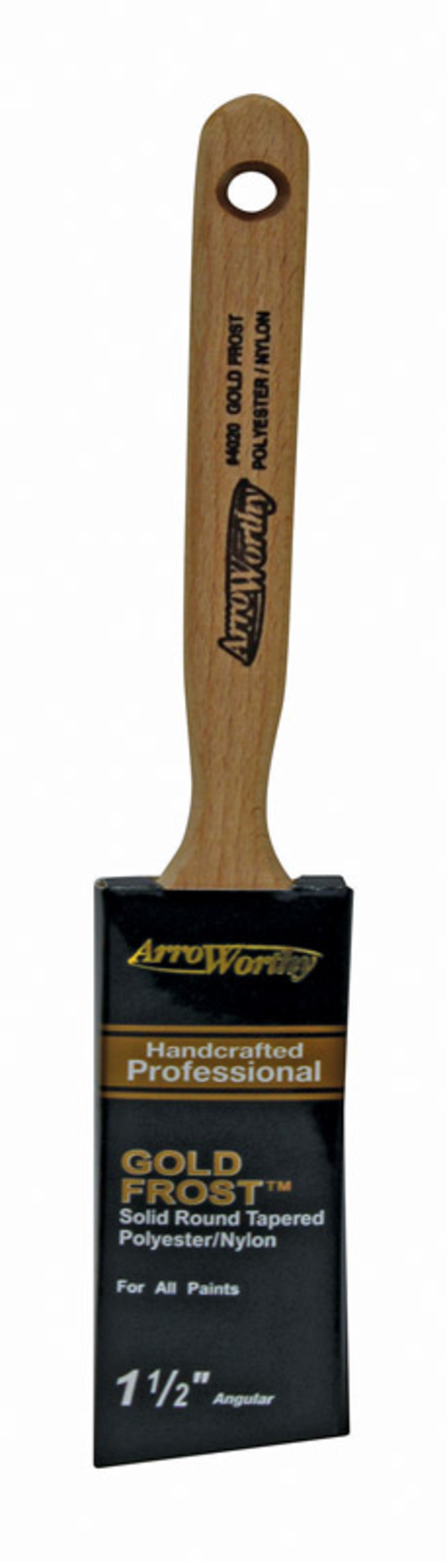 Arroworthy 1807080 Gold Frost 1.5 in. Angle Nylon Polyester Paint Brus