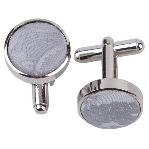 Paisley Cufflinks - Silver