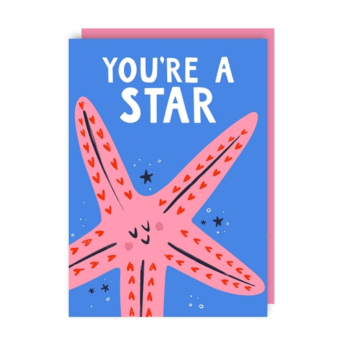 Starfish Appreciation Thinking of You Card (Pack of 6)