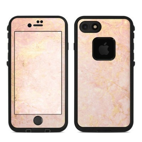 DecalGirl LFI7-ROSE-MARBLE Lifeproof iPhone 7 Fre Case Skin - Rose Gol