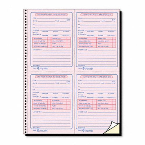 Tops 4005 Message Forms  3-7/5-1/2 x 8  Carbonless Duplicate  200-Set 