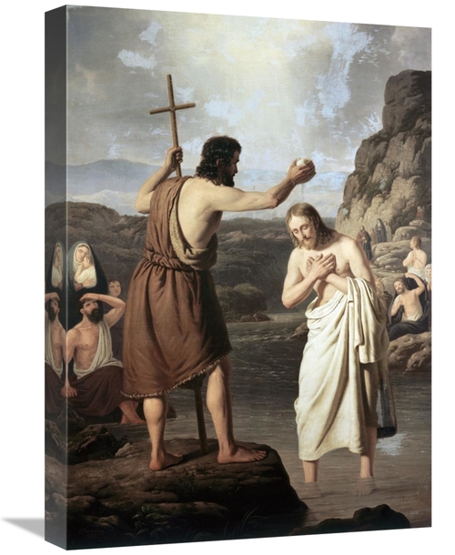 Global Gallery GCS-279508-22-142 22 in. Baptism of Jesus Art Print - J