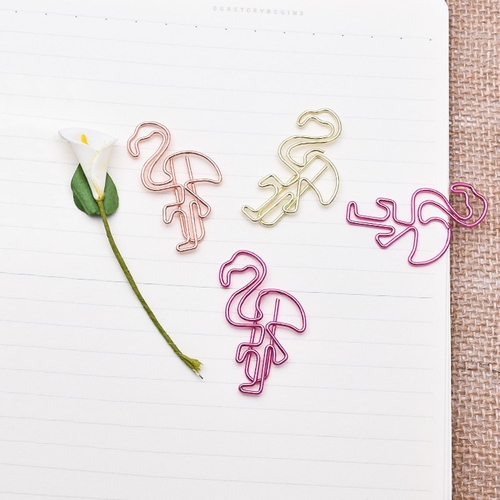 Flamingo Paper Clips