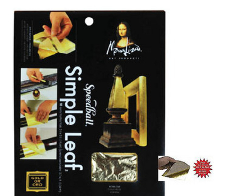 Mona Lisa 10032 5.5 X 5.5 In. Copper Simple Leaf- Square- 18 Sheet