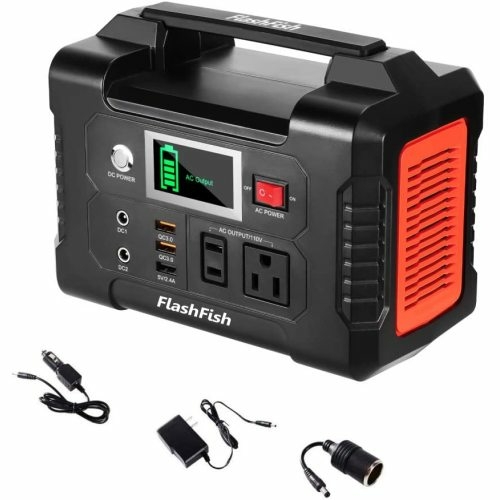 FlashFish 40800mAh Solar Generator 200W Portable Power Station