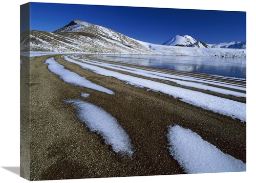 Global Gallery GCS-453491-1620-142 16 x 20 in. Snow Patterns Near Blue