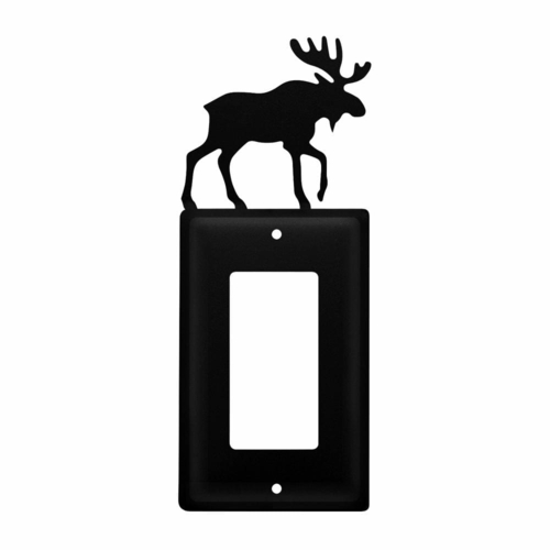 Wrought Iron Moose Single GFCI Cover