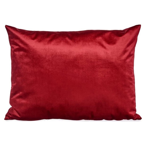 Cushion Polyester Velvet Red (45 x 15 x 60 cm)