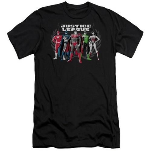 Trevco Jla-The Big Five Short Sleeve Adult 30-1 Tee- Black - Small