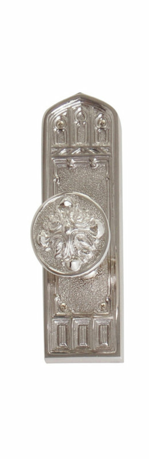 Brass Accents D04-K582D-LFT-486 Interior Door Plate Double Dummy Set -