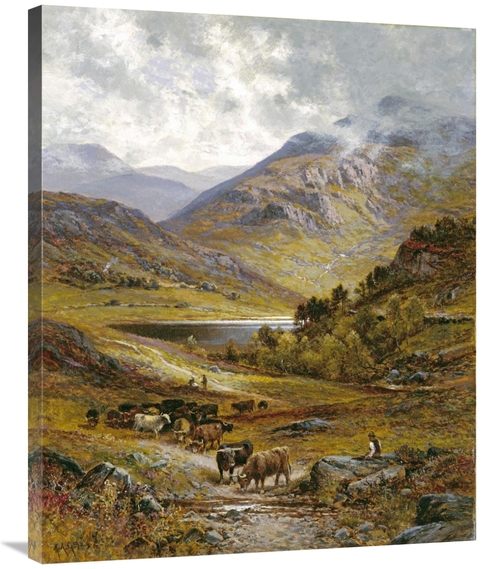 Global Gallery GCS-266393-36-142 36 in. Longhorn Cattle Art Print - Al