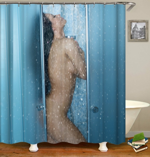 She's In The Shower Shower Curtain