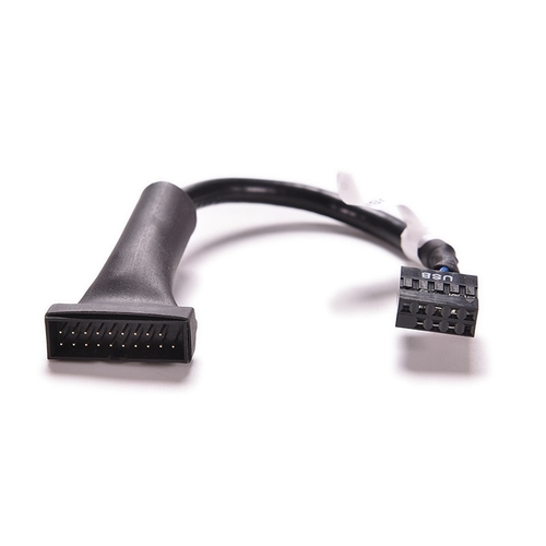 1PC 20 Pin USB 3.0 Housing Male To USB 2.0 9 Pin
