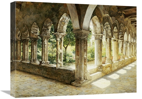 Global Gallery GCS-266491-22-142 22 in. Cefalu Cloisters, Sicily A