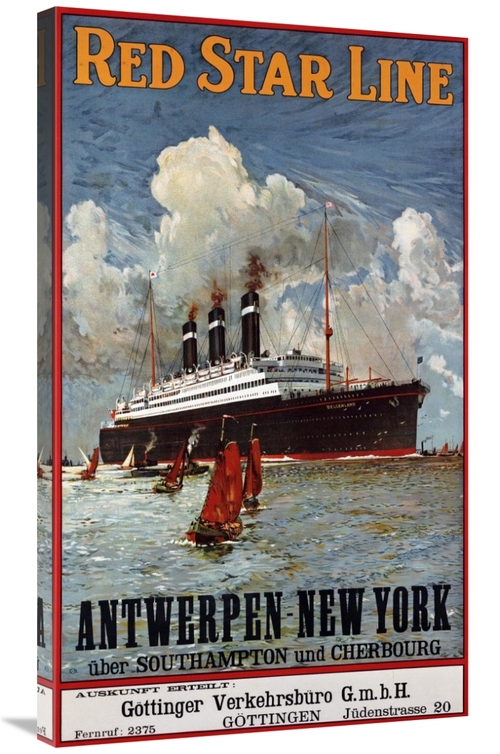 Global Gallery GCS-267442-36-142 36 in. Red Star Line, Antwerpen-N