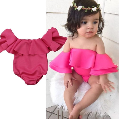 Fashion Newborn Summer Clothes Baby Girl Solid