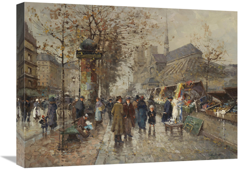 Global Gallery GCS-132473-1824-142 18 x 24 in. Pluvieux Market Art Pri