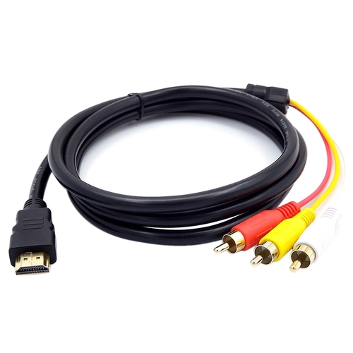 JETTING 5 Feet 1080P HDTV HDMI Male to 3 RCA Audio