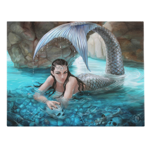 25x19cm Hidden Depths Canvas Plaque by Anne Stokes