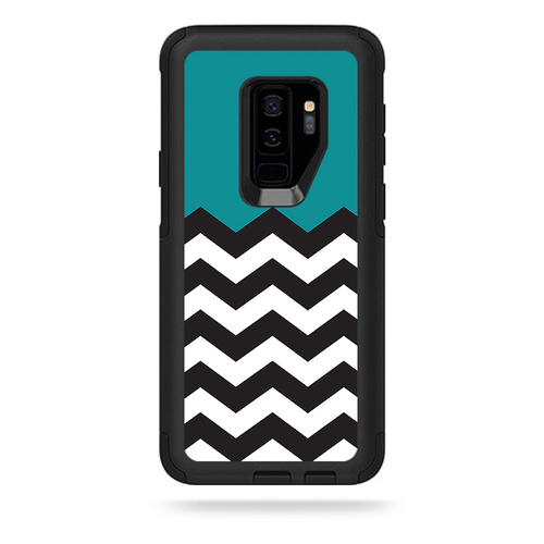 MightySkins OTCSGS9PL-Teal Chevron Skin for Otterbox Commuter Galaxy S