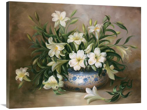 Global Gallery GCS-119345-3040-142 30 x 40 in. Spring Whites Art Print