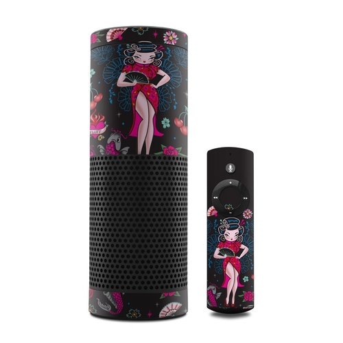 Fluff AECO-GEISHAG Amazon Echo Skin - Geisha Gal