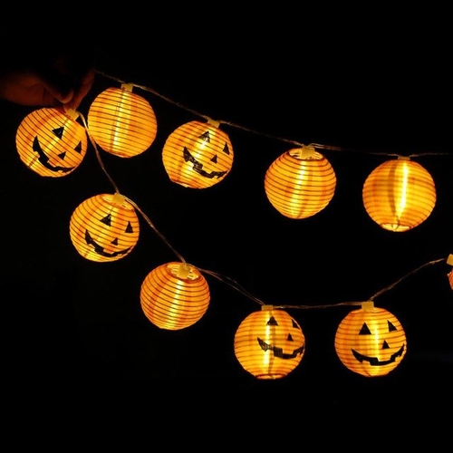 Halloween Pumpkin Skull String Lights With 10 LED