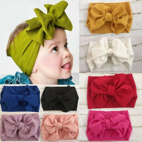 Toddler Girls Boys Kids Baby Big Bow Headband