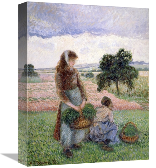 Global Gallery GCS-279425-16-142 16 in. Peasants Carrying a Basket Art