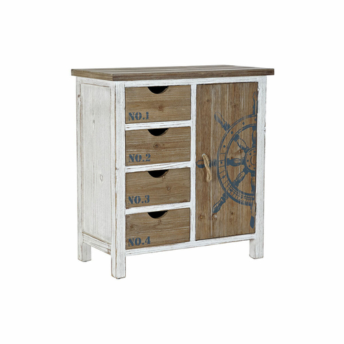 Chest of drawers DKD Home Decor 70 x 35 x 76,5 cm Fir Natural Blue