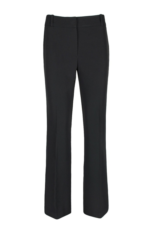 Adrianna Papell Midwaist Solid Bi-Stretch Trouser Crepe Pants