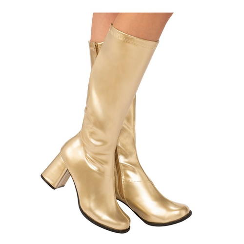 Main Rubies 278344 Adult GoGo Boot - Gold, Size 6 image