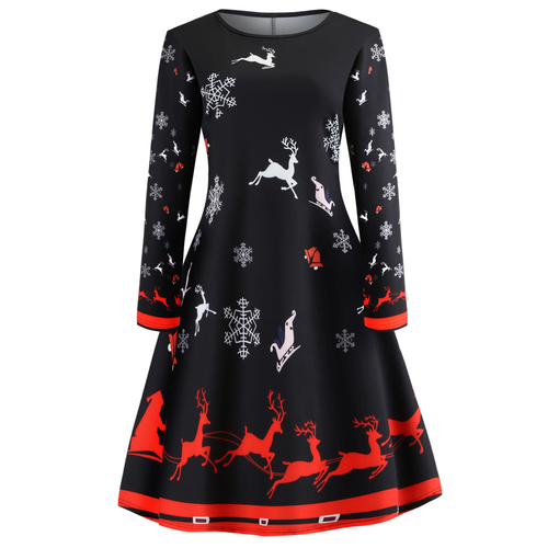  2019 Autumn Winter Christmas Party Dress