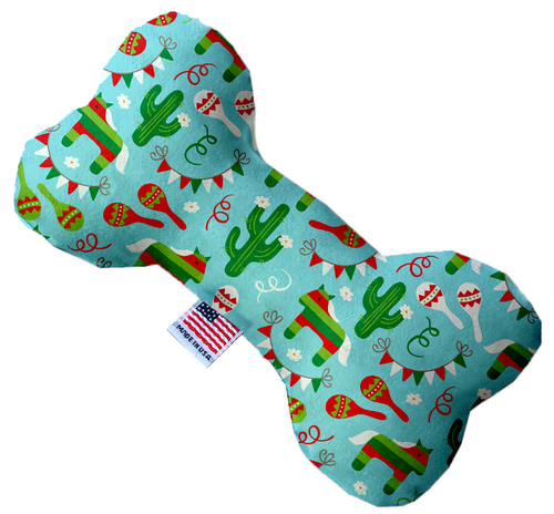Mirage Pet 1190-SFTYBN6 Turquoise Fiesta 6 in. Stuffing Free Bone Dog 