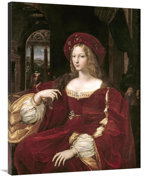 Global Gallery GCS-279531-40-142 40 in. Portrait of Joanna of Aragon A