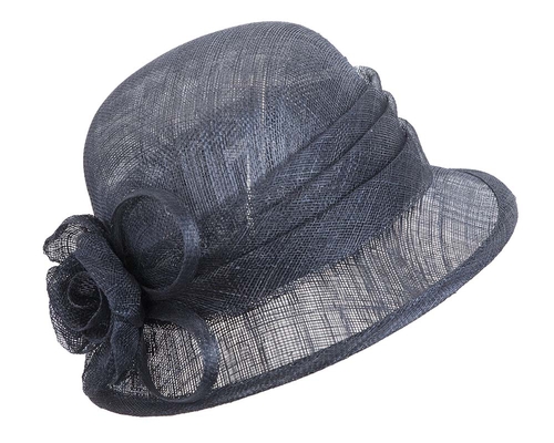 Navy Ladies Bucket Racing Hat for Ascot