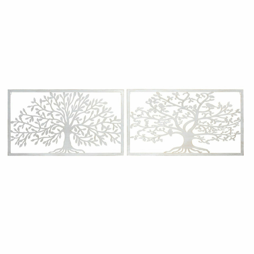 Wall Decoration DKD Home Decor 84,5 x 1 x 49 cm Tree White Cottage (2