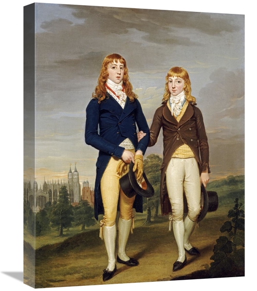 Global Gallery GCS-267629-22-142 22 in. Portrait of Two Eton Schoolboy