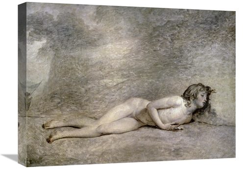 22 in. Portrait De Bara Nu Art Print - Jacques-Louis David