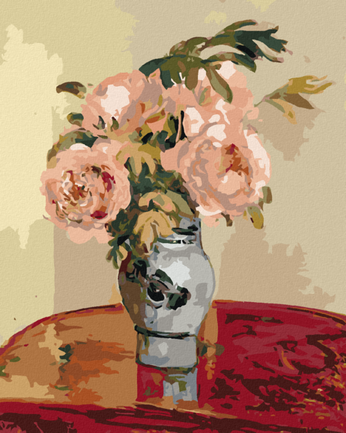 Paint by Numbers - Pink Peonies (Camille Pissarro)