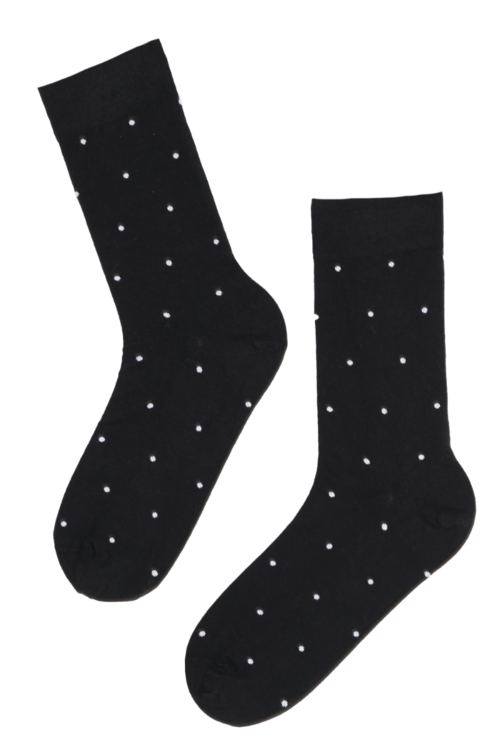 SILVER black cotton socks with silver thread 