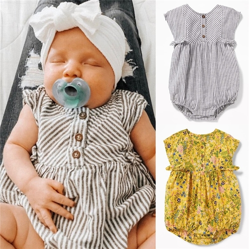 Summer Casual Newborn Baby Boys Girls Floral