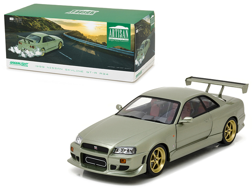 1999 Nissan Skyline GT-R (R34) Millennium Jade 1/18 Diecast Model Car 