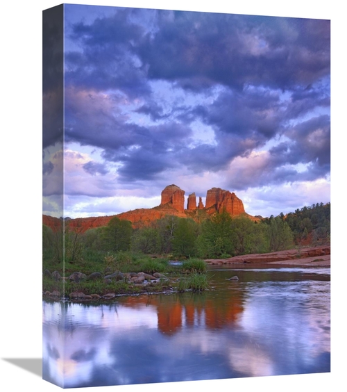 Global Gallery GCS-452150-1216-142 12 x 16 in. Cathedral Rock Reflecte