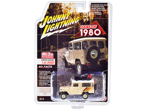 1980 Toyota Land Cruiser Custom Cream with Stripes and White Top and