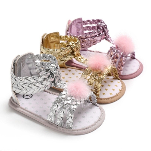 Newborn Baby Girl Soft Sole Sandlas Shoes Leather