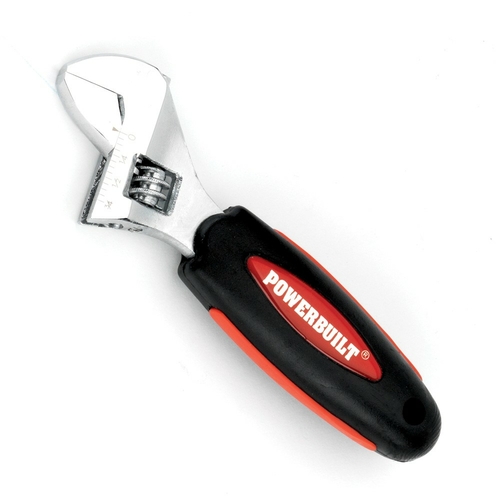 Powerbuilt 6in Stubby Adjustable Wrench - 940480