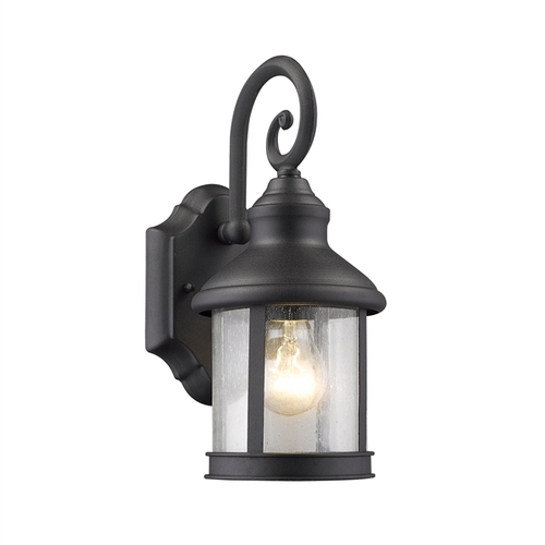 Chloe CH22049BK12-OD1 12 in. Lighting Galahad Transitional 1 Light Bla