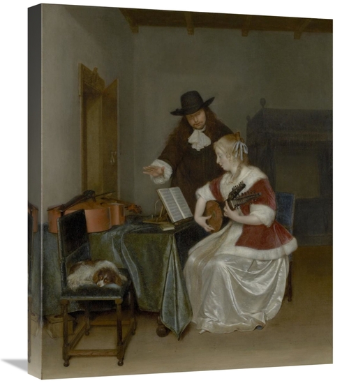 Global Gallery GCS-459892-2024-142 20 x 24 in. The Music Lesson Art Pr