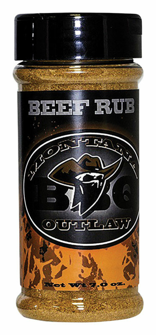 Montana Outlaw 8015367 Black Pepper, Salt & Paprika Beef Rub, 